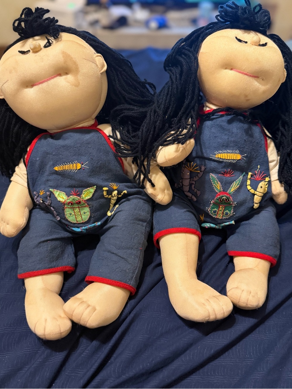 Rice Paddy Doll Set of Girls Dolls Startram 1985 Hong Kong originals needs clean